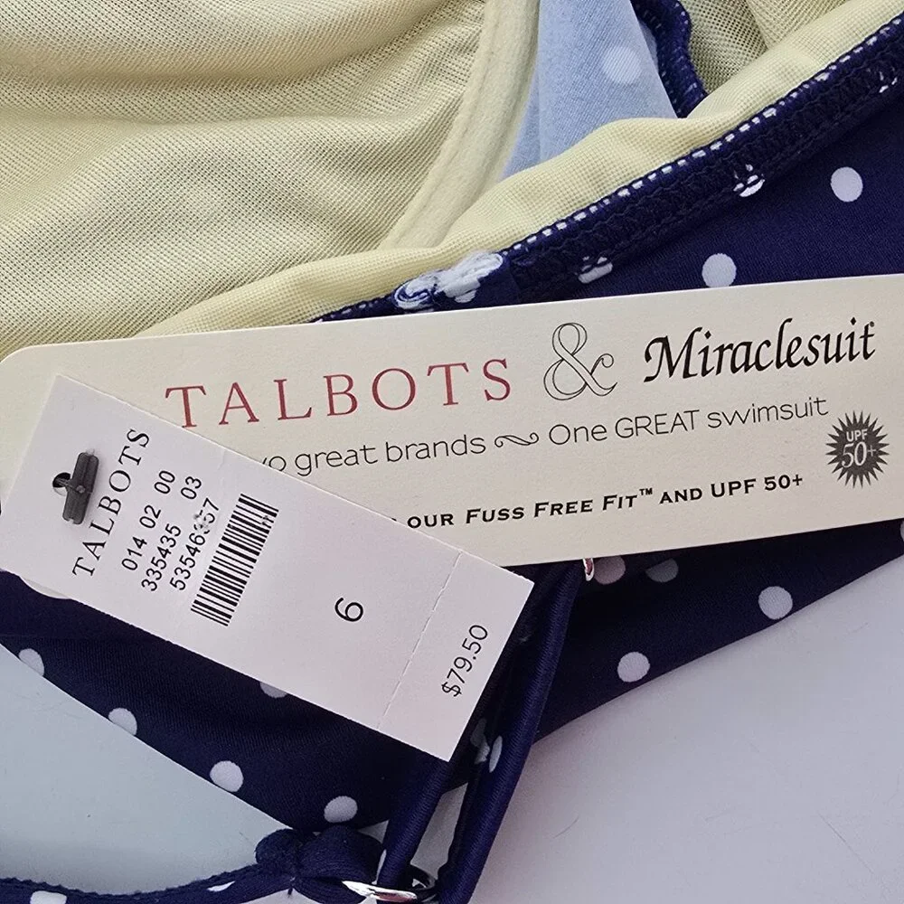 Talbots miraclesuit polka